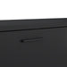 Media TV Unit with 2 Doors 1 Drawer 177cm Black