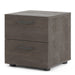 Dallas Nightstand 2 Drawers in Rovere Gessato Dark Oak