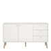 Cumbria Sideboard 2 Doors + 3 Drawers White