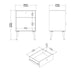Cumbria Nightstand 1 Door + 1 Drawer White