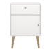 Cumbria Nightstand 1 Door + 1 Drawer White