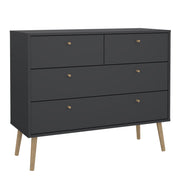 Cumbria Chest 2 + 2 Drawers Dark