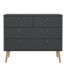Cumbria Chest 2 + 2 Drawers Dark Grey