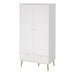 Cumbria Wardrobe with 2 Doors + 2 Drawers White