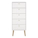 Cumbria Chest 5 Drawers White
