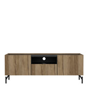 Kendall TV-Unit with 2 Doors + 1 Drawer Oak and Black