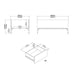 Kendall Coffee table with 2 Drawers Oak and Black