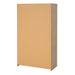 Uppsala Open Wardrobe Unit in Jackson Hickory Oak with a Beige Textile Curtain