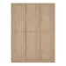Brande Wardrobe with 3 Frame Doors in Jackson Hickory Oak