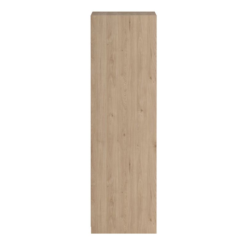 Line Wardrobe with 2 Sliding Doors 1 Small Door and 2 Drawers in Jackson Hickory Oak