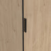 Line Wardrobe with 2 Sliding Doors 1 Sliding Door with Mirror in Jackson Hickory Oak
