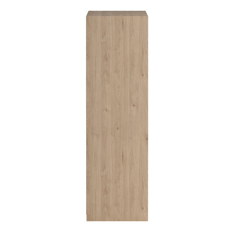 Line Wardrobe with 2 Sliding Doors 1 Sliding Door with Mirror in Jackson Hickory Oak