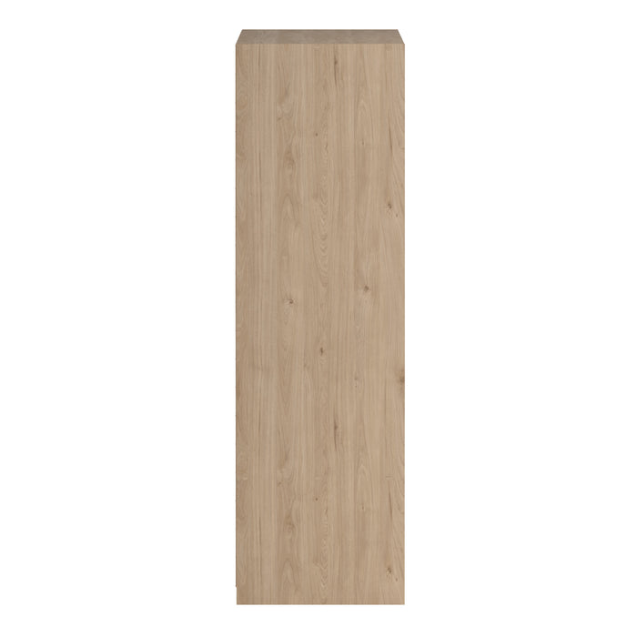 Line Wardrobe with 2 Sliding Doors 1 Sliding Door with Mirror in Jackson Hickory Oak