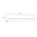 Bohol 160cm Wall Shelf in Riviera Oak/Navy