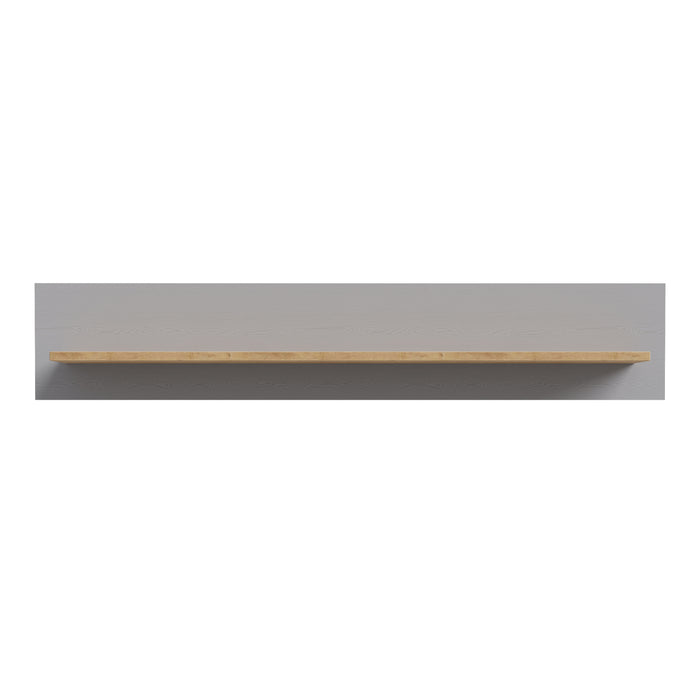 Bohol 160cm Wall Shelf in Riviera Oak/Grey Oak