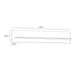 Bohol 160cm Wall Shelf in Riviera Oak/White
