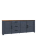 Bohol Large Sideboard 3 Door 3 Drawer in Riviera Oak/Navy