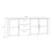 Bohol Large Sideboard 3 Door 3 Drawer in Riviera Oak/Navy