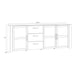 Bohol 3 Door 3 Drawer Large Sideboard in Riviera Oak/White