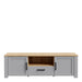 Bohol 2 Door 1 Drawer TV Unit  in Riviera Oak/Grey Oak