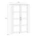 Bohol 2 Door Display Cabinet in Riviera Oak/Navy