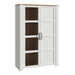 Bohol 2 Door Display Cabinet in Riviera Oak/White
