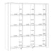Bohol 3 Door Large Display Cabinet in Riviera Oak/Navy