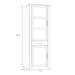 Bohol 2 Door 1 Drawer Narrow Display Cabinet in Riviera Oak/Grey Oak