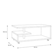 Bailey Coffee Table in Concrete Grey