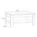 Bohol Coffee Table in Riviera Oak/White