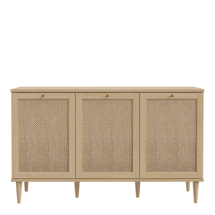 Calasetta 3 Door Sideboard in Rattan 