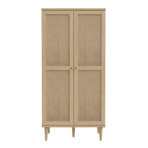 Calasetta 2 Door Display Cabinet in Rattan 