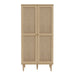 Calasetta 2 Door Display Cabinet in Rattan 
