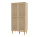 Calasetta 2 Door Display Cabinet in Rattan 