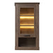 Corona 1 Door  Wall Display Cabinet in Tabak Oak