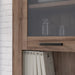 Corona 2 Door 1 Drawer 3 Shelve Narrow Display Cabinet in Tabak Oak