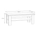 Illopa Coffee Table in Oak Nelson/Snowy Oak