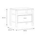 High Rock Bedside in Matt Black/Riviera Oak