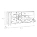 High Rock (Large) Sideboard in Matt Black/Riviera Oak