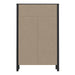 High Rock Chest of 4 Drawers in Matt Black/Riviera Oak