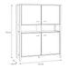 High Rock Storage Cabinet in Matt Black/Riviera Oak