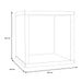 Mauro 1 Shelf Storage Unit in Matt White