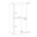 Mauro 1 Shelf Storage Unit in Matt Black