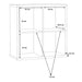 Mauro 2x2 Storage Unit in Matt Black