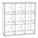 Mauro 3x3 Storage Unit in Matt White