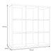 Mauro 3x3 Storage Unit in Matt Black