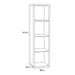 Mauro 3 Shelves Storage Unit in Matt White