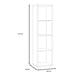 Mauro 3 Shelves Storage Unit in Matt Black