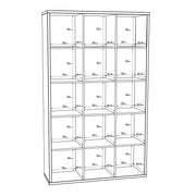Mauro 3x5 Storage Unit in Sonoma Oak