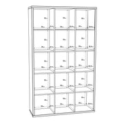 Mauro 3x5 Storage Unit in Concrete Grey